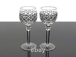 Waterford Crystal Powerscourt Hock Wine Goblets Glasses Set Of 4