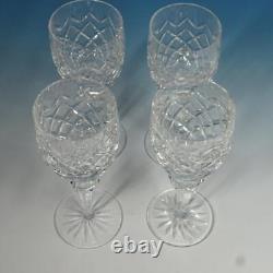 Waterford Crystal Powerscourt Pattern 4 Claret Wine Glasses 7 inches