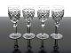 Waterford Crystal Powerscourt Wine Clarets Goblets Glasses Set Of 4