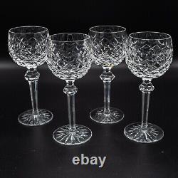 Waterford Crystal Powerscourt Wine Hock Glasses Set of 4- 7 3/8 FREE USA SHIP