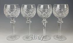 Waterford Crystal Powerscourt Wine Hocks Glasses 7 1/2 Set Of 4