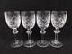 Waterford Crystal Powerscout Claret Wine Glasses / Water Goblets 7 Set of 4
