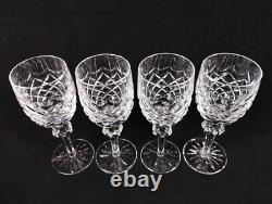 Waterford Crystal Powerscout Claret Wine Glasses / Water Goblets 7 Set of 4