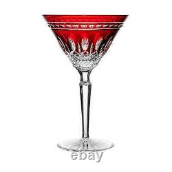 Waterford Crystal Ruby Red Clarendon Martini Glass