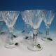 Waterford Crystal Sheila 9 Claret White Wine Glasses 6½ and 6¼ inches
