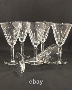 Waterford Crystal Sheila Claret Wine Glasses Set of Six