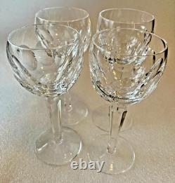 Waterford Crystal Sheila Hock Wine Glasses Set of 4 7 3/8 in
