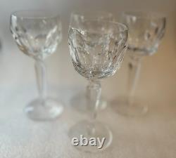 Waterford Crystal Sheila Hock Wine Glasses Set of 4 7 3/8 in