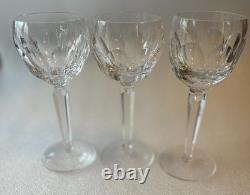 Waterford Crystal Sheila Hock Wine Glasses Set of 4 7 3/8 in