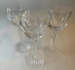 Waterford Crystal Sheila Hock Wine Glasses Set of 4 7 3/8 in