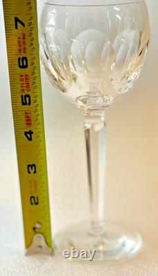 Waterford Crystal Sheila Hock Wine Glasses Set of 4 7 3/8 in