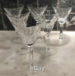Waterford Crystal Sheila Wine glasses 6 1/2 Tall