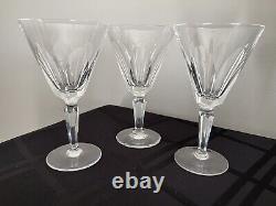 Waterford Crystal Shelia Wine Water Glasses Set Of 3 7 Vintage