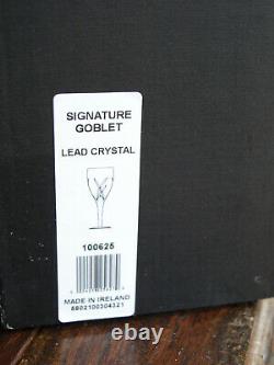 Waterford Crystal Signature Goblet Glass Pair Design by John Rocha 25cm New