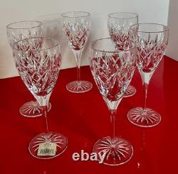 Waterford Crystal TIERNEY White Wine Glass Goblet (s) SET OF 6 Stemware