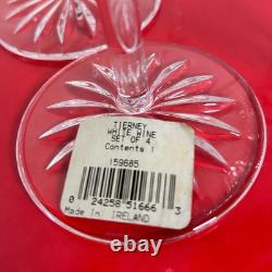 Waterford Crystal TIERNEY White Wine Glass Goblet (s) SET OF 6 Stemware