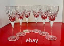 Waterford Crystal TIERNEY White Wine Glass Goblet (s) SET OF 6 Stemware