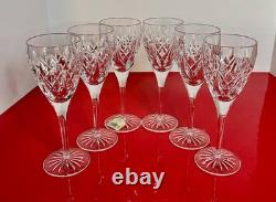 Waterford Crystal TIERNEY White Wine Glass Goblet (s) SET OF 6 Stemware
