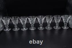 Waterford Crystal Tramore Cordial Glasses 2 7/8 Set of 8 FREE USA SHIPPING