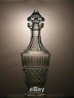 Waterford Crystal Tramore/maeve Cut Round Wine Decanter 13 1/4 Tall