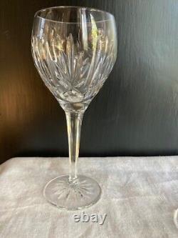 Waterford Crystal Wine Glass Goblet Cut Vertical, Fan, 7 in Set of 4