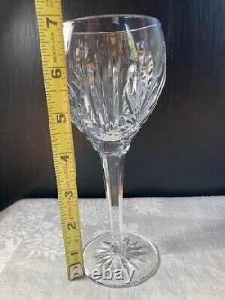 Waterford Crystal Wine Glass Goblet Cut Vertical, Fan, 7 in Set of 4