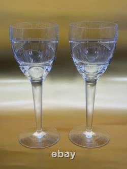 Waterford Crystal Wine Glass Set Of 2, Jasper Conran AURA Mint Condition