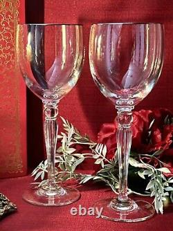 Waterford Crystal Wine Glasses Carleton Platinum Rimmed Blown Glass Wine Glass 2
