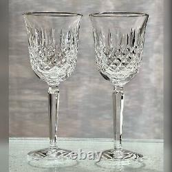 Waterford Crystal Wine Glasses Kelsey Platinum Vintage Wine Glasses Silver Rim