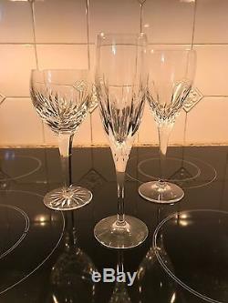 Waterford Crystal Wine Goblet Eclipse set of 7 NIB