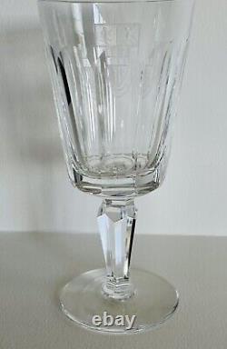Waterford Crystal With Murphy Family Crest Armorial Wine Water Glass Goblet