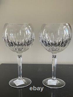 Waterford Crystal Wynnewood Balloon 8 Tall Pair of Wine Glasses