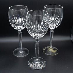 Waterford Crystal Wynnewood White Wine Glasses Set of 3- 8 1/8 FREE USA SHIP