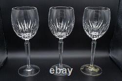 Waterford Crystal Wynnewood White Wine Glasses Set of 3- 8 1/8 FREE USA SHIP