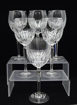 Waterford Crystal Wynnewood White Wine Glasses Set of 6- 8 1/8