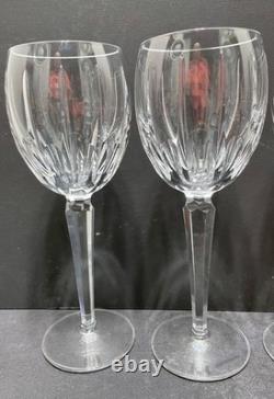 Waterford Crystal Wynnewood White Wine Glasses Set of 6 8 1/8 Bright Clear