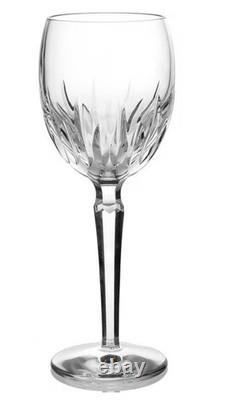 Waterford Crystal Wynnewood White Wine Glasses Set of 6 8 1/8 Bright Clear