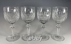 Waterford Curraghmore Goblet Claret Wine Glass 7 1/2 Tall Set Of 4