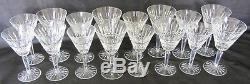 Waterford Cut Crystal Maeve Goblet & White Wine Glasses-8 of Each