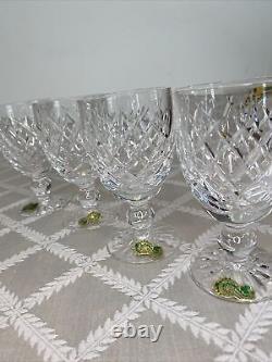 Waterford Donegal Claret Wine Glasses Set of 4 Vintage Crystal Stemware Mint