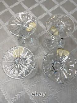 Waterford Donegal Claret Wine Glasses Set of 4 Vintage Crystal Stemware Mint