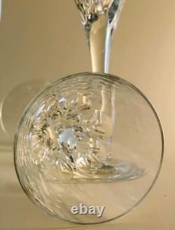 Waterford ELBERON Crystal Wine Glass Pair New Excellent Signed witho Original Box