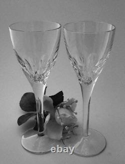 Waterford ELBERON Crystal Wine Glass Pair New Excellent Signed witho Original Box