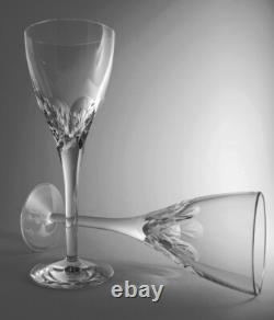 Waterford ELBERON Crystal Wine Glass Pair New Excellent Signed witho Original Box