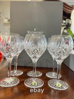 Waterford Eve Wine Glasses-set Of 6- Lead Crystal-new With Box-tags Made In Irel