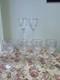 Waterford Hanover Gold 6 Crystal Wine Glasses 8.5 Marked Marquis By Waterford