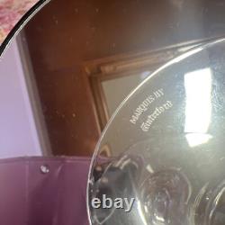 Waterford Hanover Gold 6 Crystal Wine Glasses 8.5 Marked Marquis By Waterford