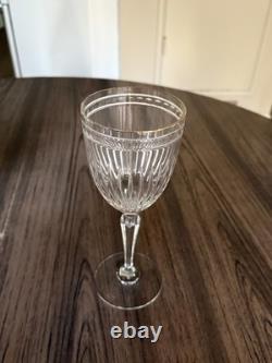 Waterford Hanover Gold Marquis Wine / Water Goblets Gold Rim Medium, SET OF 10