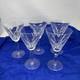Waterford Ireland Clear Crystal Sheila Cut Glass Water Wine Goblets 7 Set of 5