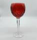 Waterford Ireland Crystal #146269 Lismore Crimson Hock Wine Glasses Set of 2